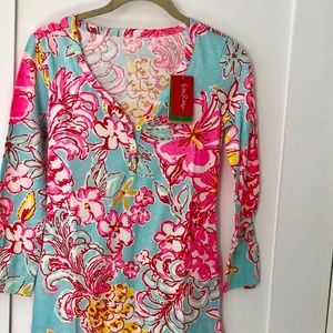 Palmetto V-Neck T-Shirt Dress - NWT